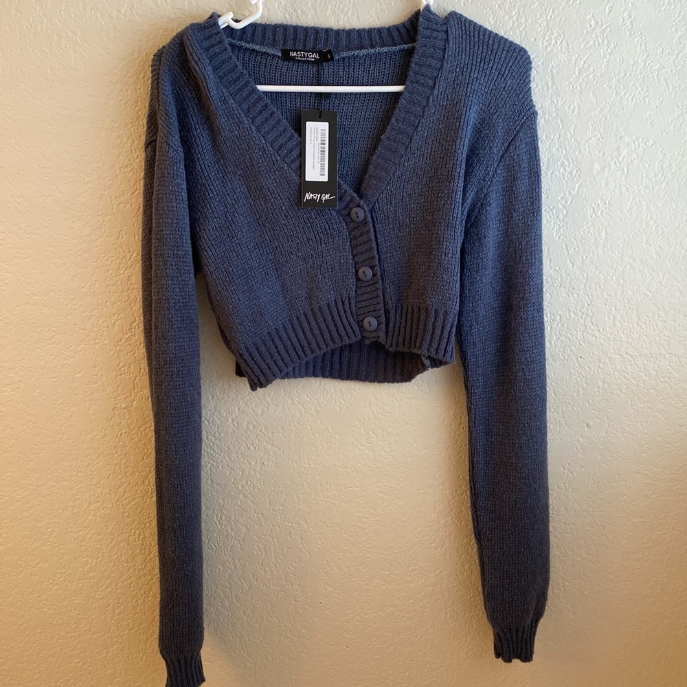 Nasty Gal navy sweater